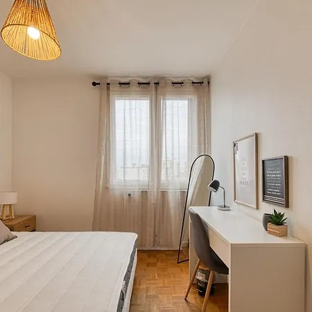 Magnificent Apartment, 4 Bedrooms, Fiber Wifi Daire Grenoble